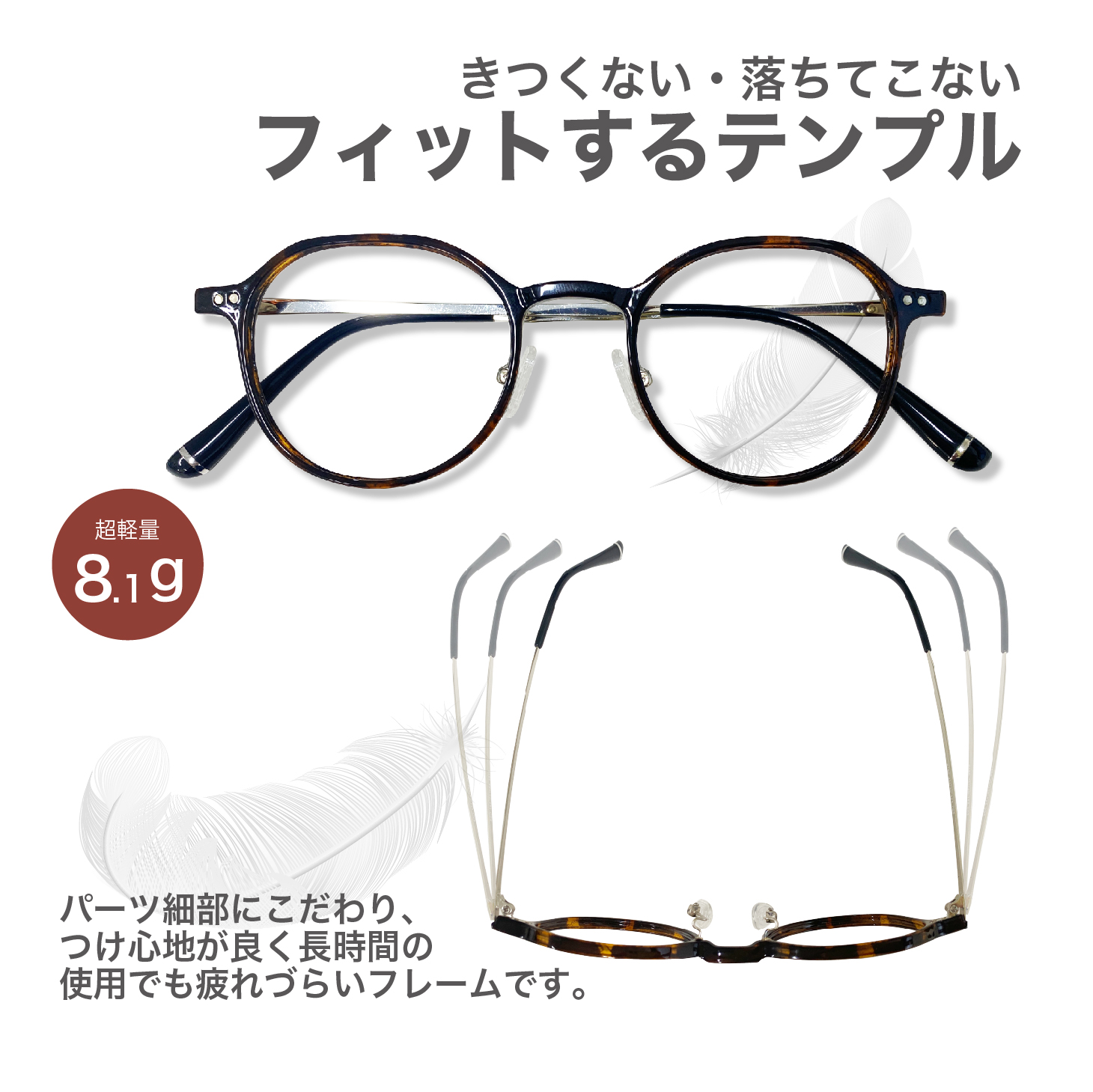 老眼鏡度数0.25〜【東京自社店舗加工】左右で異なる度数 当日発送 12時