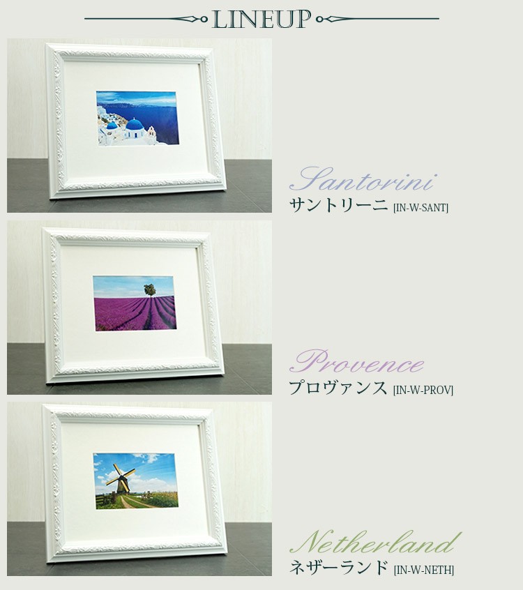 万丈（VANJOH） Vインチ額 六切・KG判対応 ホワイト 壁掛け フォト