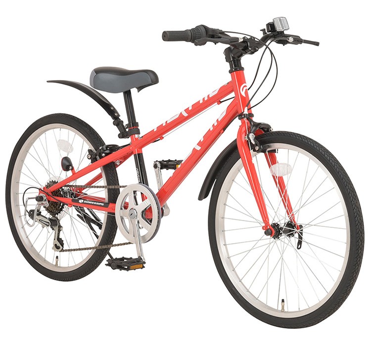 NEXTYLE 自転車 子供用 クロスバイク 24インチ 泥除け付き シマノ6段