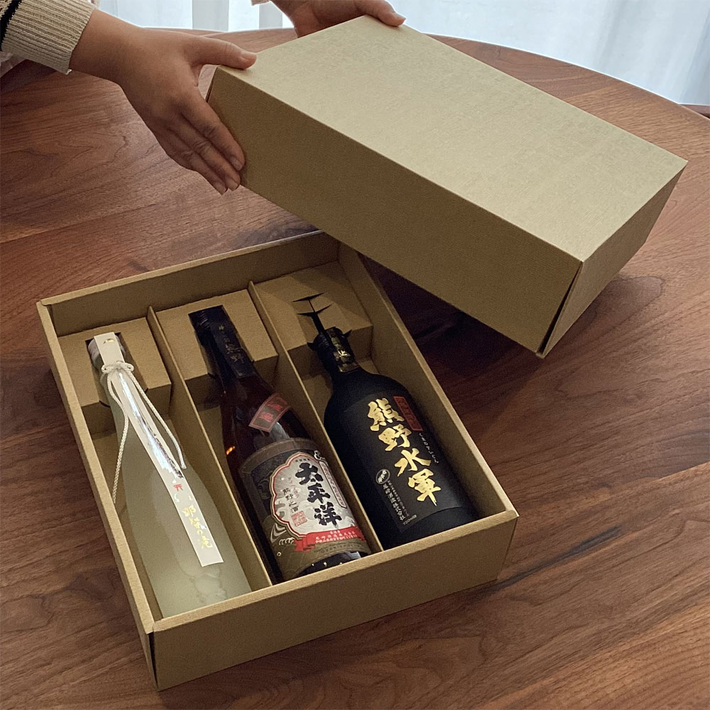 和歌山 尾崎酒造 日本酒＆焼酎 3本セット 純米酒 くまの那智の滝 500ml