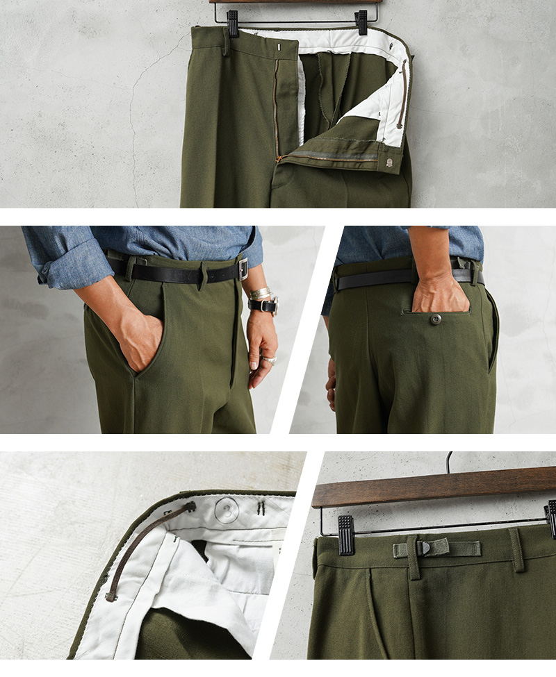 MILITARY（ミリタリー） 実物 USED 米軍 M-51 ウールパンツ ジッパー