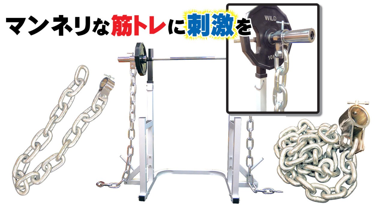 WILD FIT（ワイルドフィット） トレーニングチェーン Φ50mm用 (15kg×2