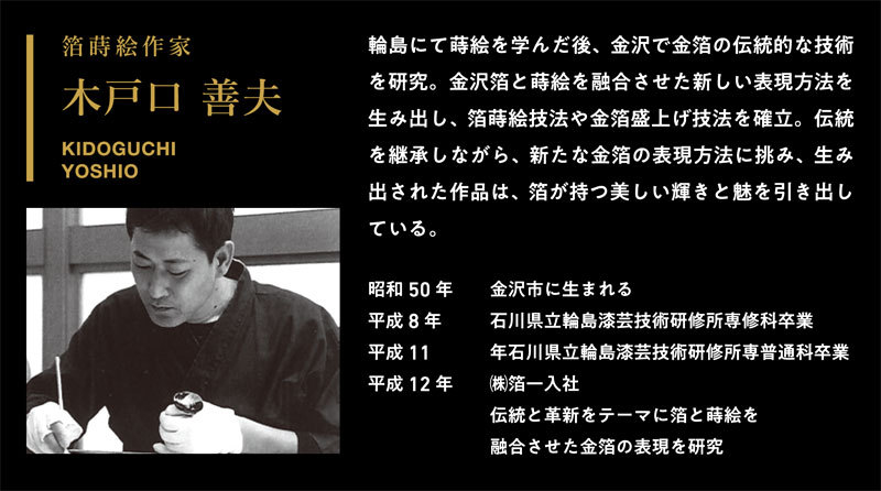 掛軸 (掛け軸) 黎明赤富士(金箔工芸) 木戸口善夫 尺八横 約横70×縦