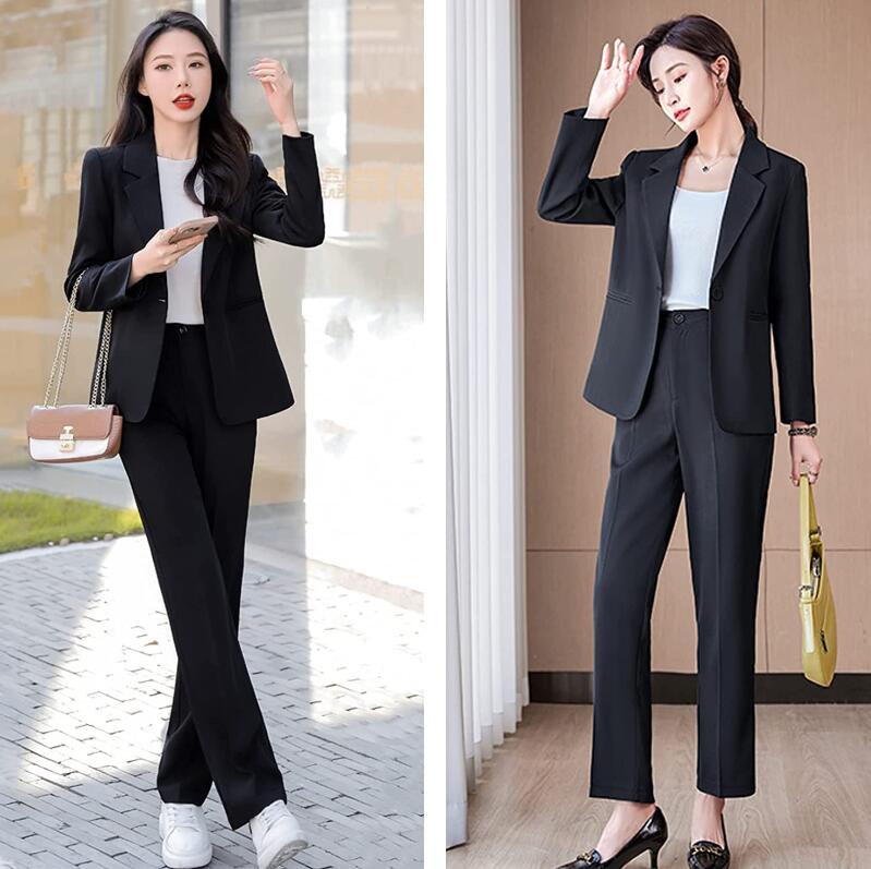 スーツ セットアップ レディース パンツスーツ ウエストゴム 2点セット