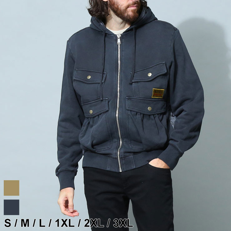 DIESEL（ディーゼル） メンズ 中綿ジャケット ブランド アウター