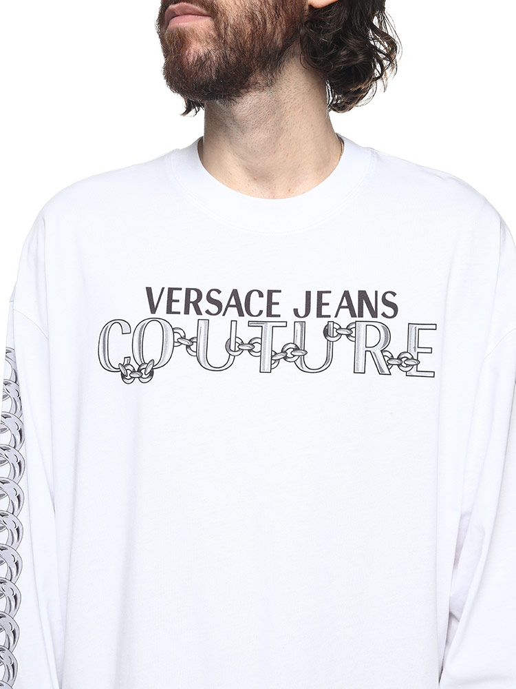 VERSACE JEANS COUTURE ヴェルサーチェ Tシャツ 長袖 ベルサーチ