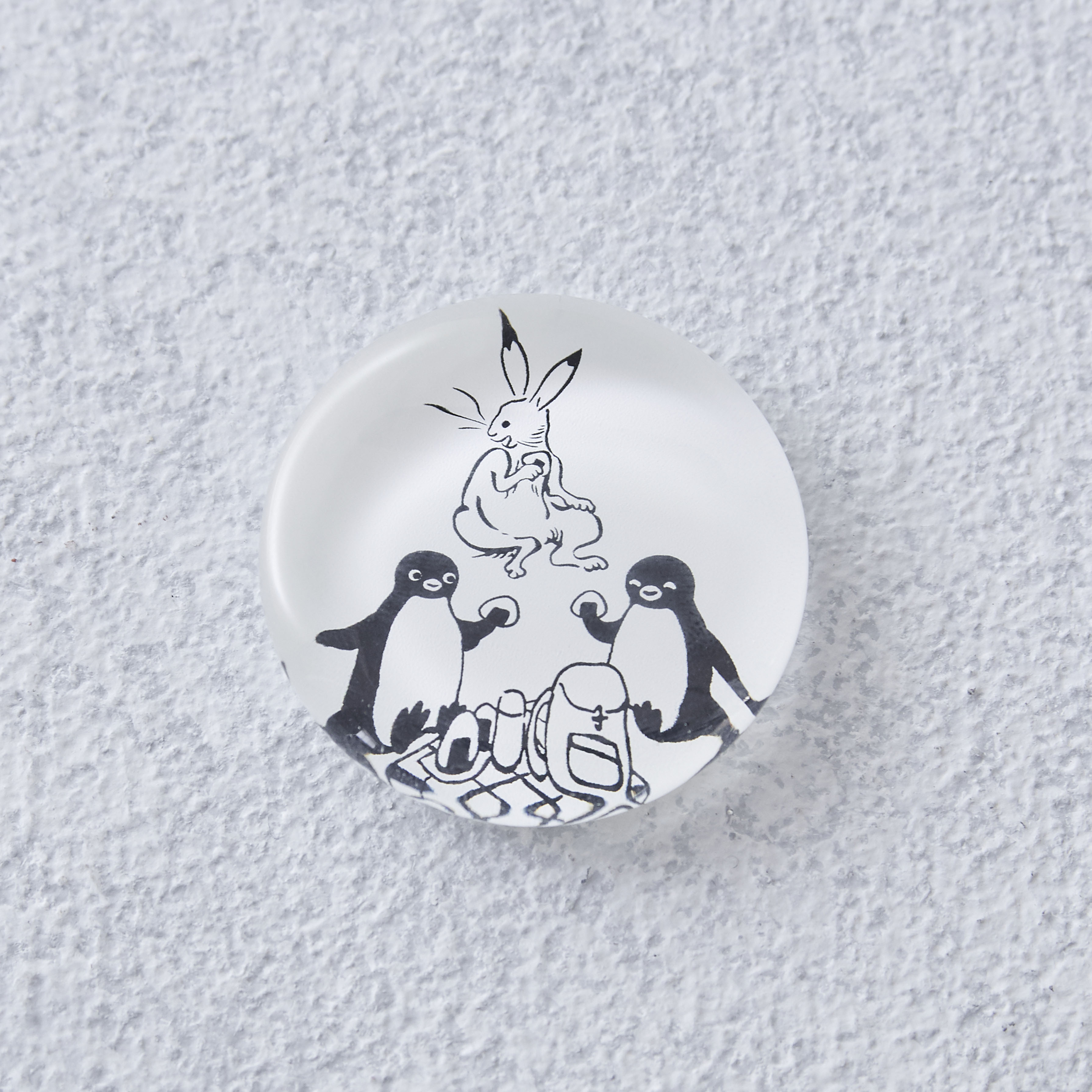 Suicaのペンギン ガラス箸置き（鳥獣戯画シリーズ・おにぎり