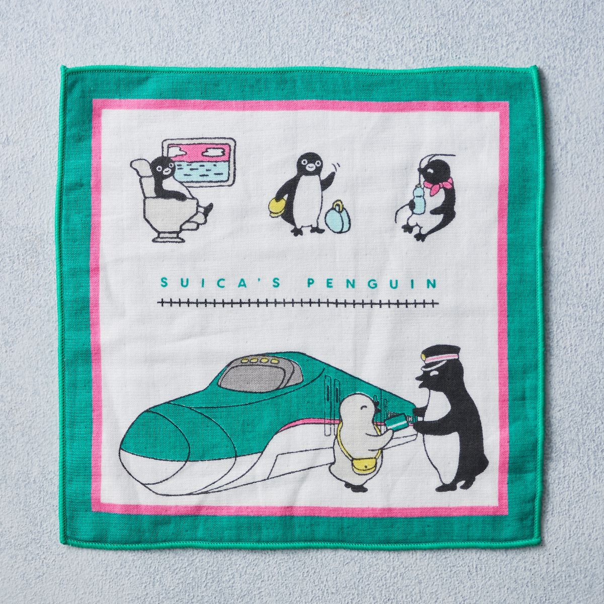 Suicaのペンギン ガーゼハンドタオル（鉄道シリーズ・はやぶさ
