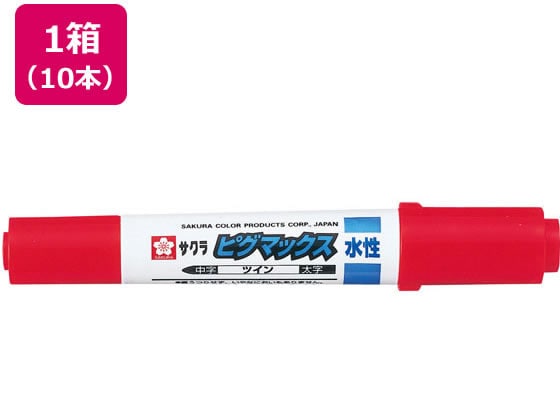 サクラクレパス ピグマックスツイン あか 10本 ZPK-T#19 1箱（ご注文