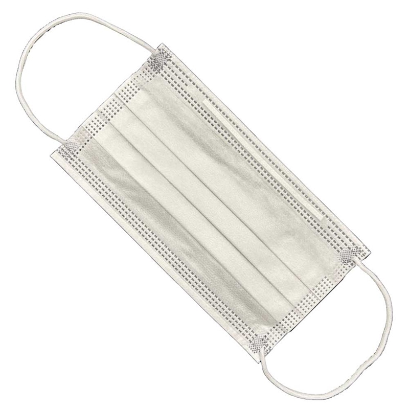 川西工業 3層マスク ガードファイン フリーサイズ ホワイト 50枚入