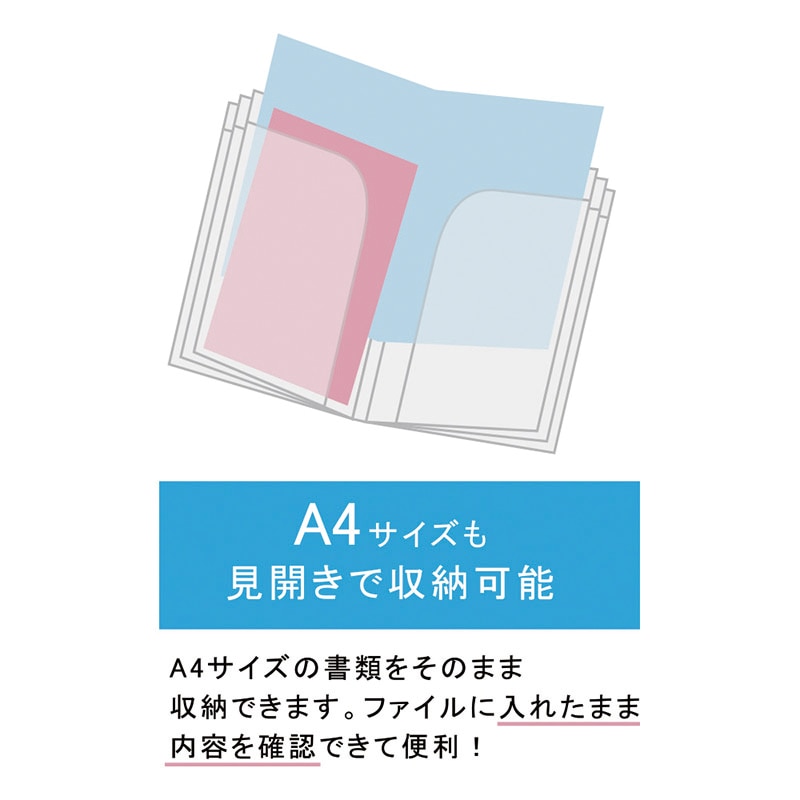 エヒメ紙工 クリアファイル A5 6P PET-FP ピンク 1個（ご注文単位3個