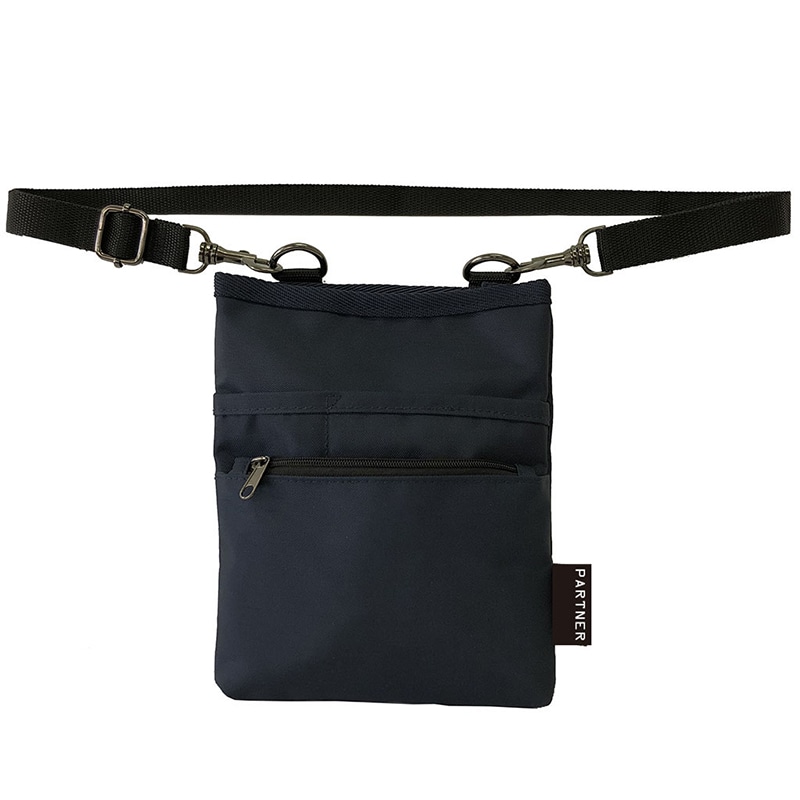 優美社 多機能2WAYウエストポーチ 1696-02 紺 1個（ご注文単位1個