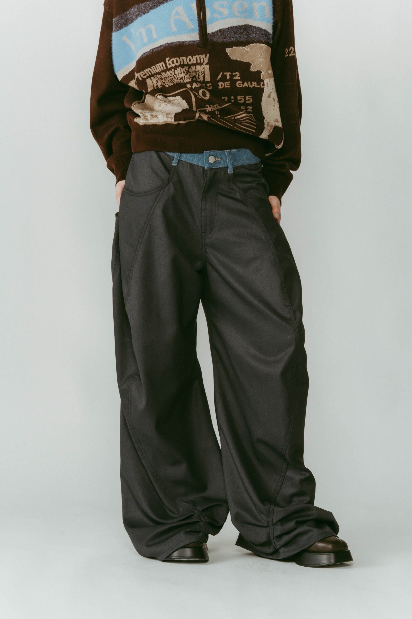 Knuth Marf - tuck design denim pants / タックデザインデニムパンツ