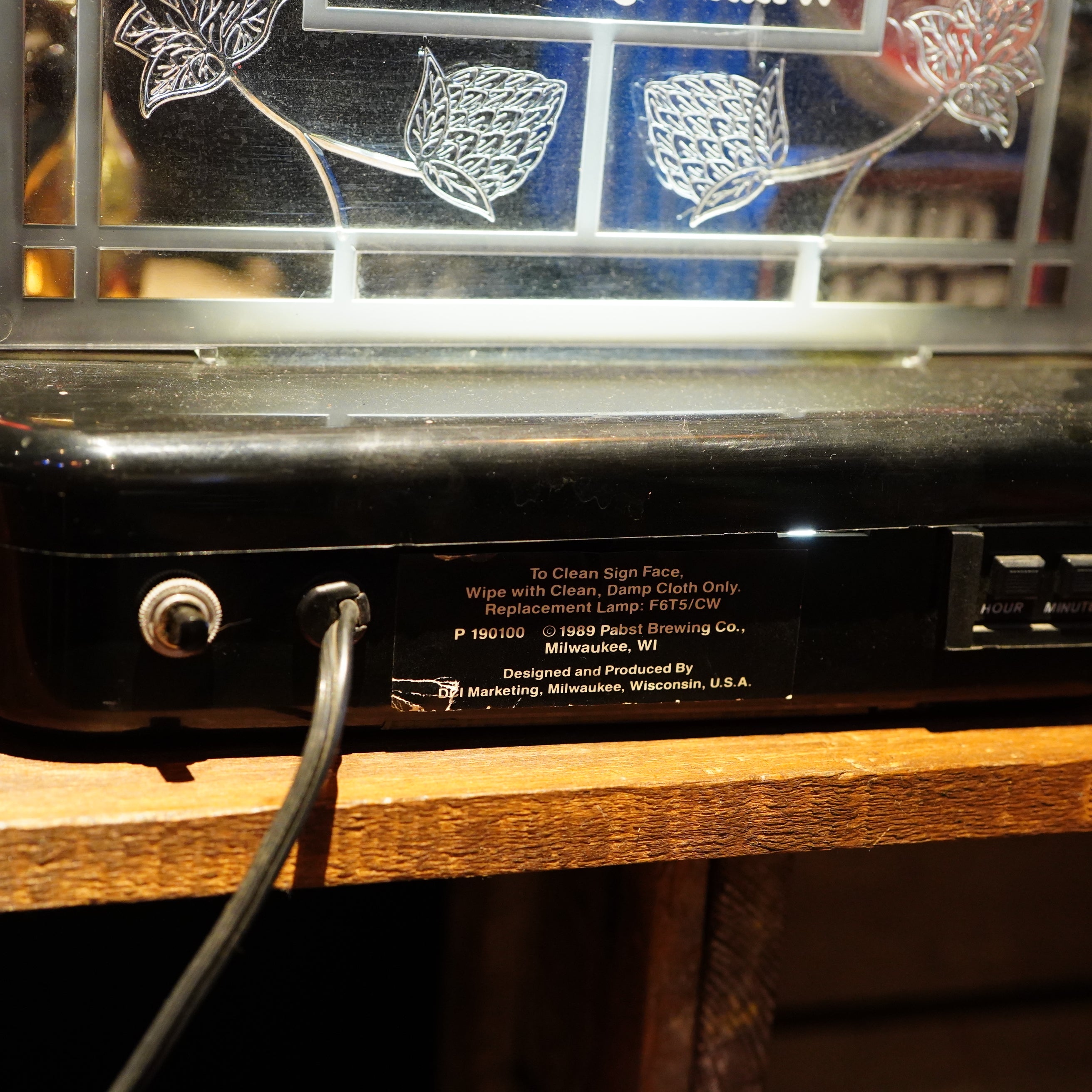1980's PABST BLUE RIBBON デジタルクロックライトサイン – SK OLDIES