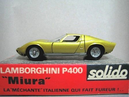 激レア solido ソリド ランボルギーニ P400 MIURA ランボルギーニ・ミウラ by ソリド<br>……不朽の名作。こんなミニカーは