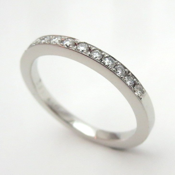 指輪】修理 石留（ハーフエタニティリングにカスタム） | ジュエリーの