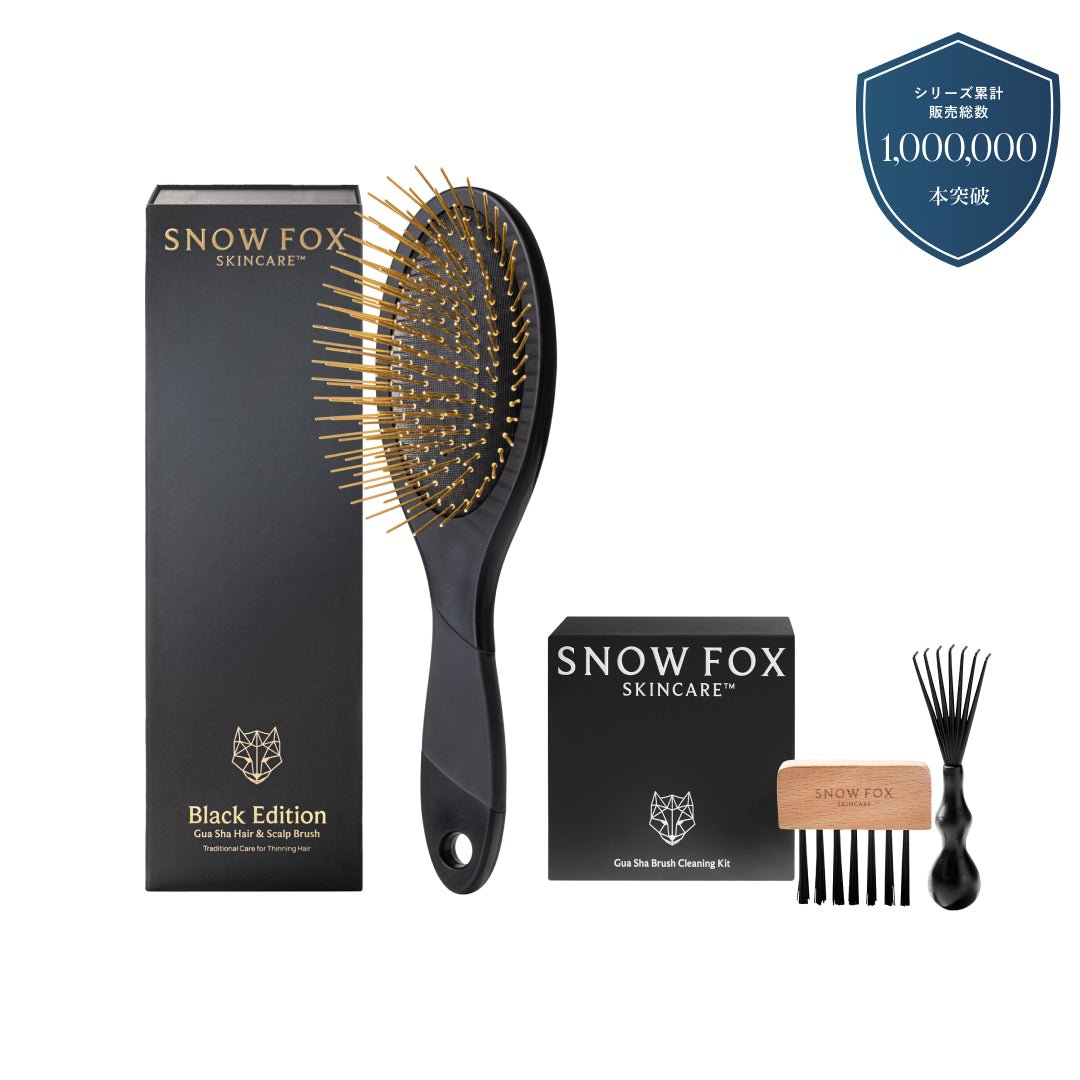 ヘアブラシ・コーム FOX Gua Sha Hair & Scalp Brush プレミアム FOX