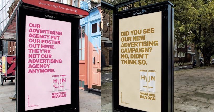 こんな時期に屋外広告なんて…」英・ワインメーカーの自虐ポスター