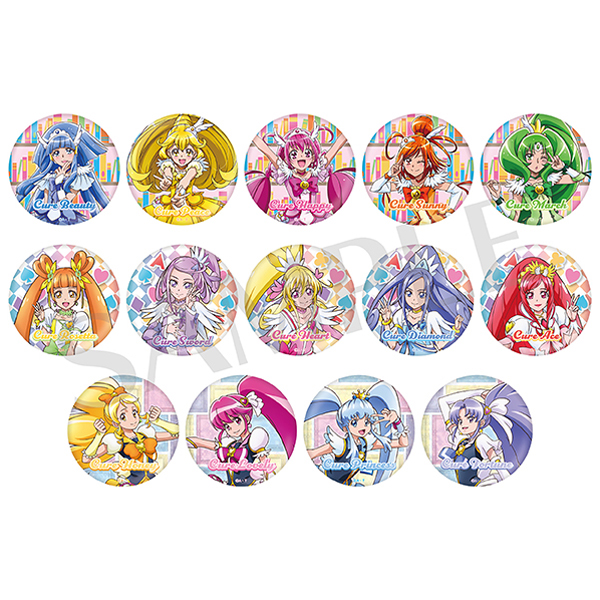 全プリキュア展】缶バッジ（2012～2014）（全14種ランダム1個）: 雑貨