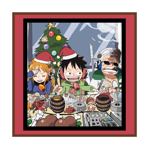 ワンピース】麦わらスペース ハンドタオル（ルフィ・ナミ・スモーカー