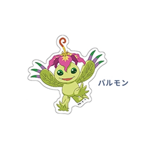 デジモンアドベンチャー】デジモンピンバッジ(POP柄) パルモン