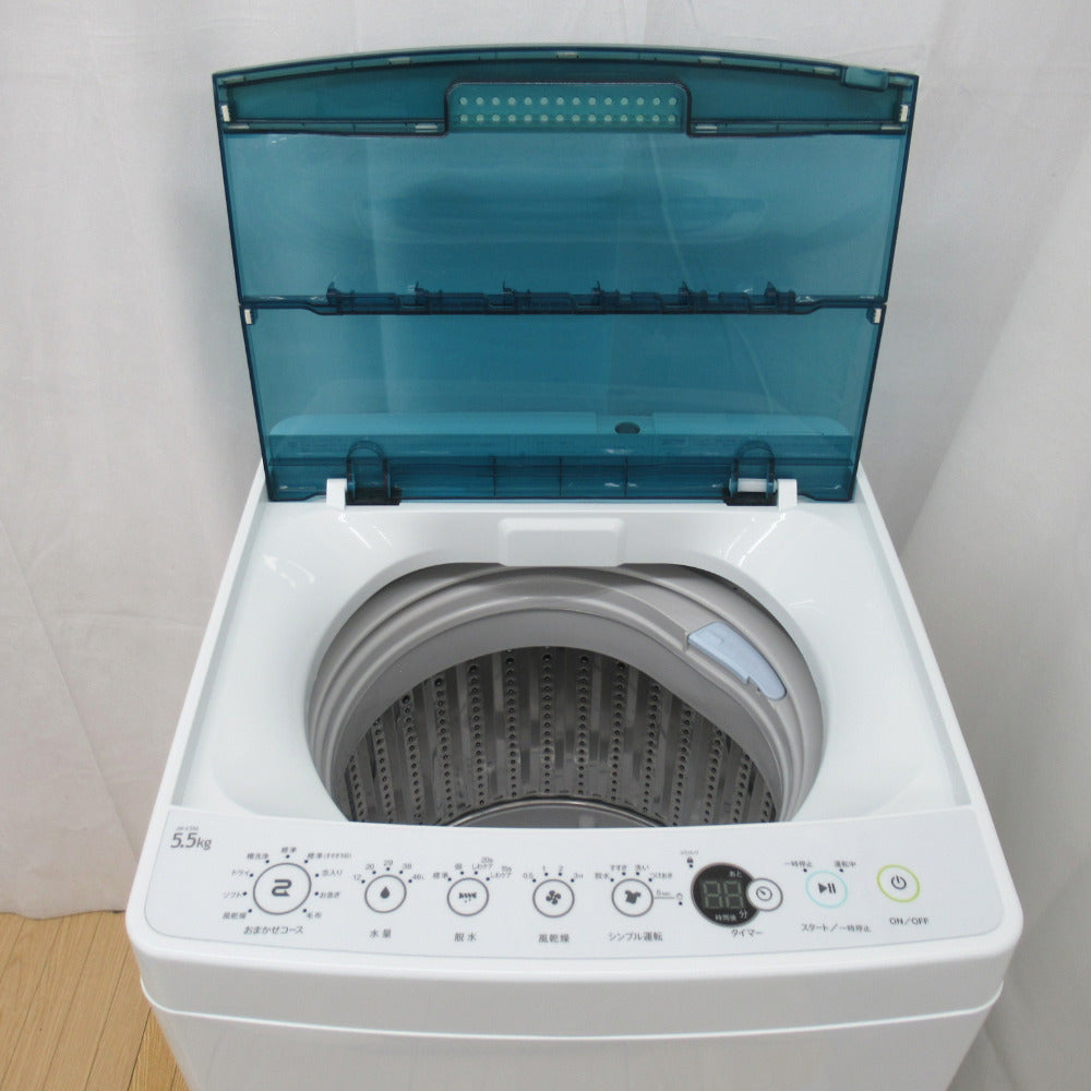 Haier ハイアール 全自動電気洗濯機 JW-C55A 5.5kg 2017年製 ホワイト