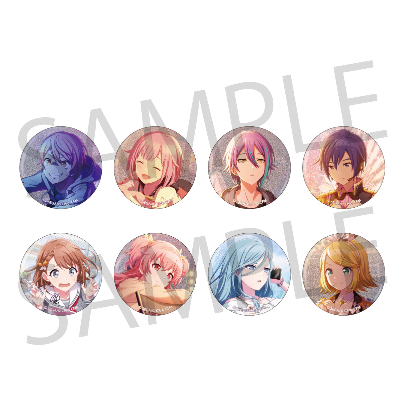 予約商品】【再販】グリッター缶バッジ イベントイラストコレクション