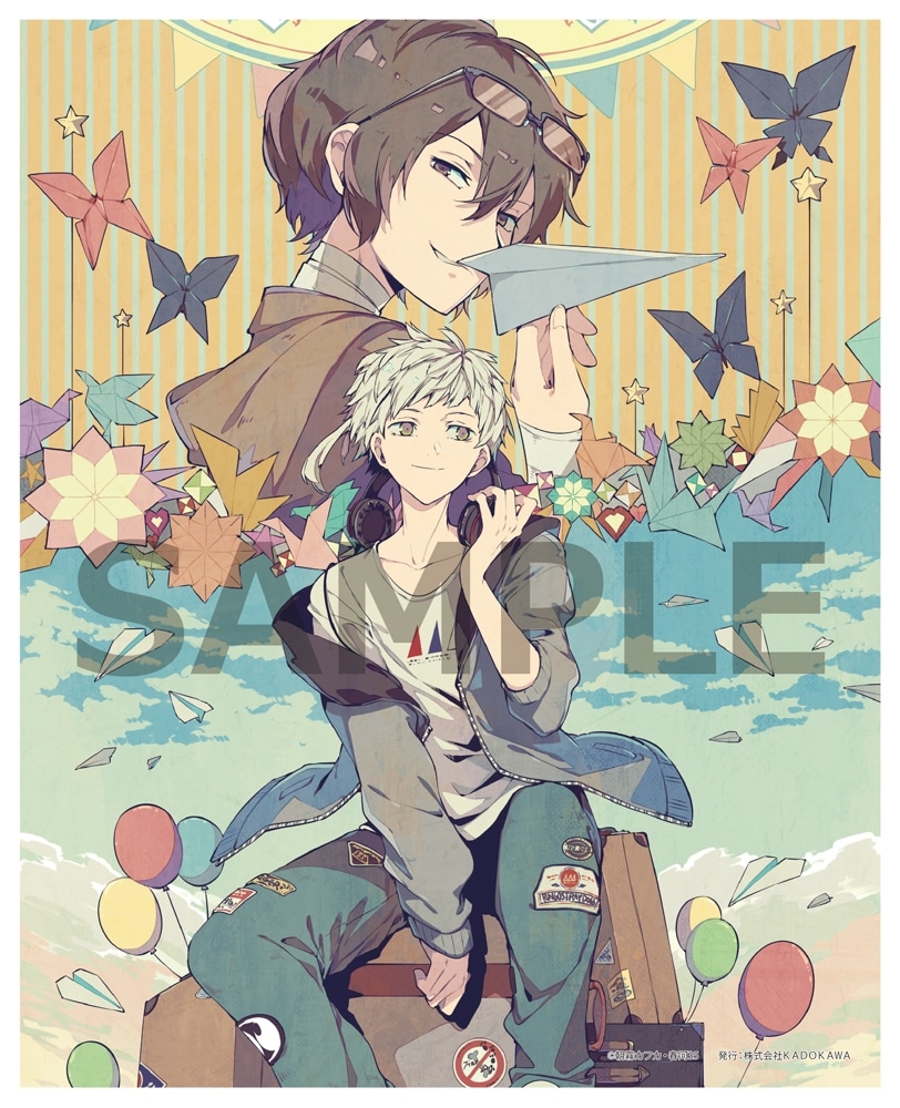 文豪ストレイドッグス」春河35イラスト キャンバスアート＜紙飛行機