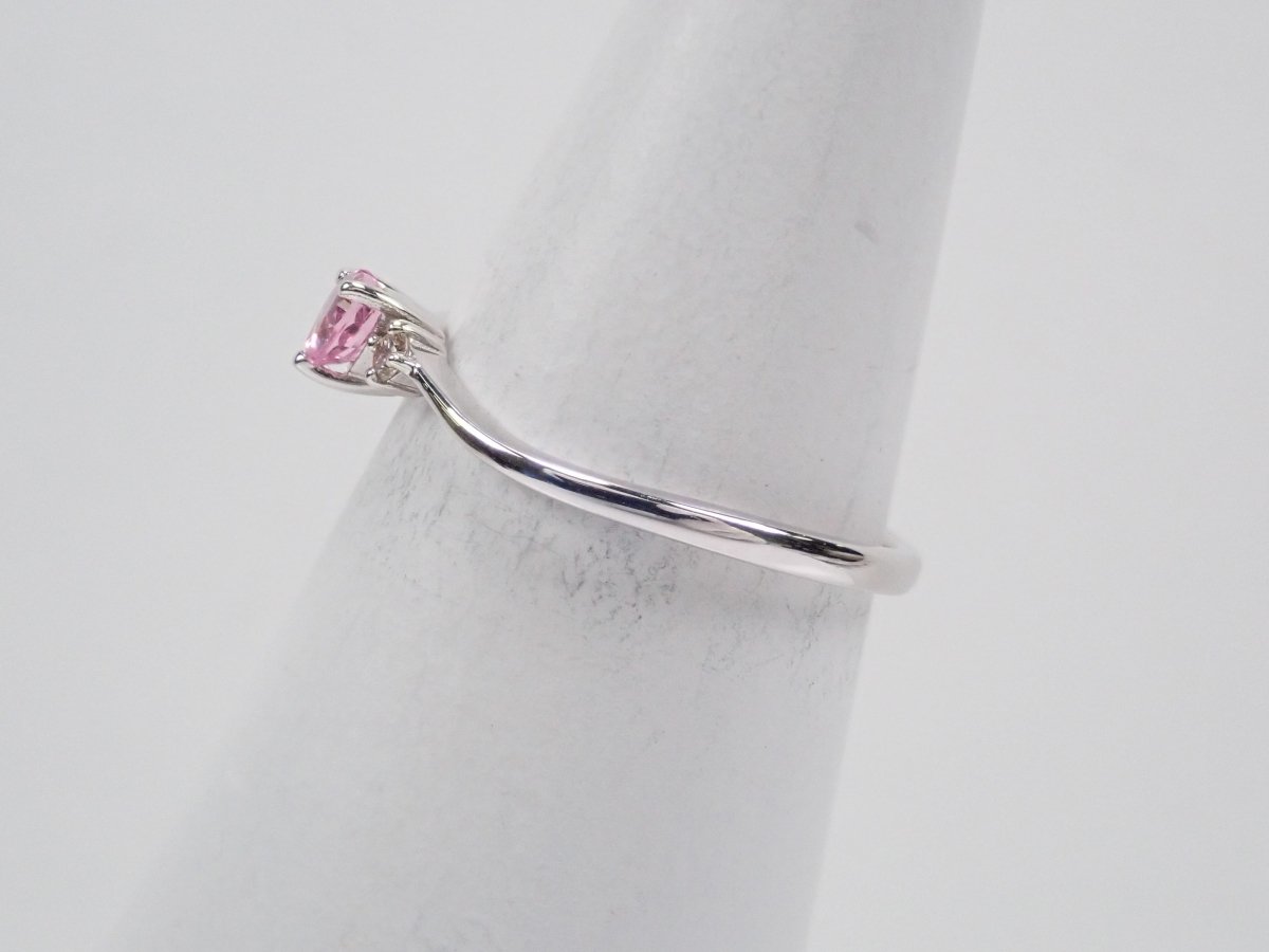 K18WGピンクサファイアリング