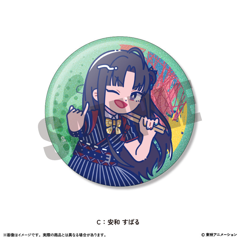 アニメ「ガールズバンドクライ」にゅ～とろ ホログラム缶バッジ Vol.1