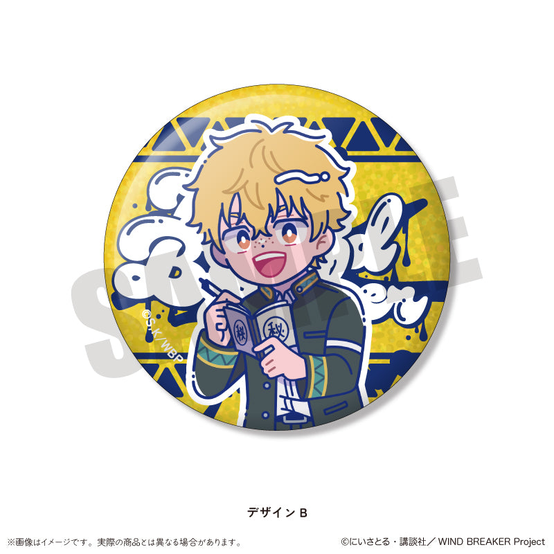 TVアニメ「WIND BREAKER」 にゅ〜とろ ホログラム缶バッジ – MENEGI