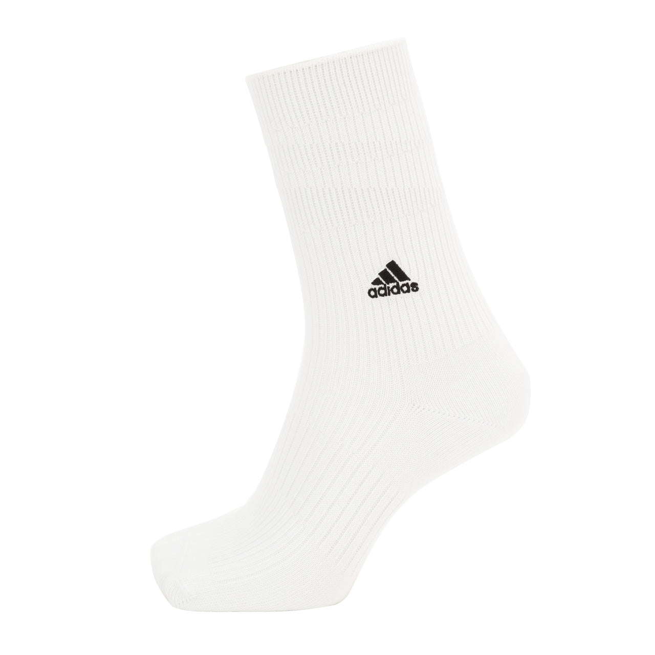 福助 adidas ハイクルー丈ソックス 3足組 (19-21cm～23-25cm) (ふく