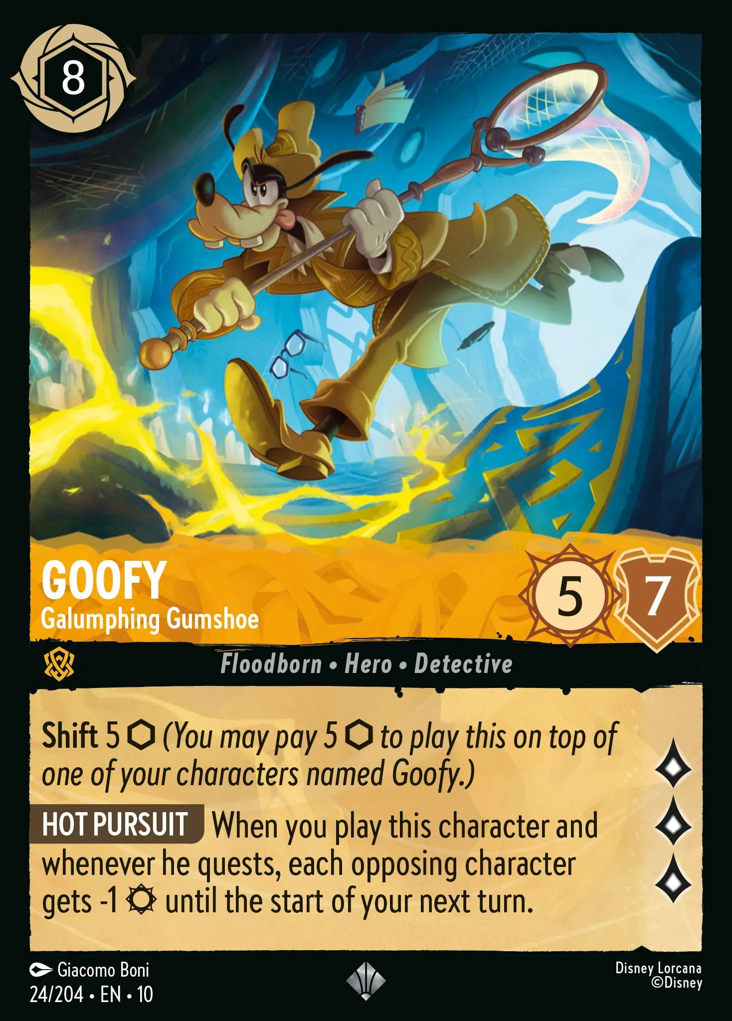001-111 Goofy - Daredevil Lorcana Card | Disney Lorcana
