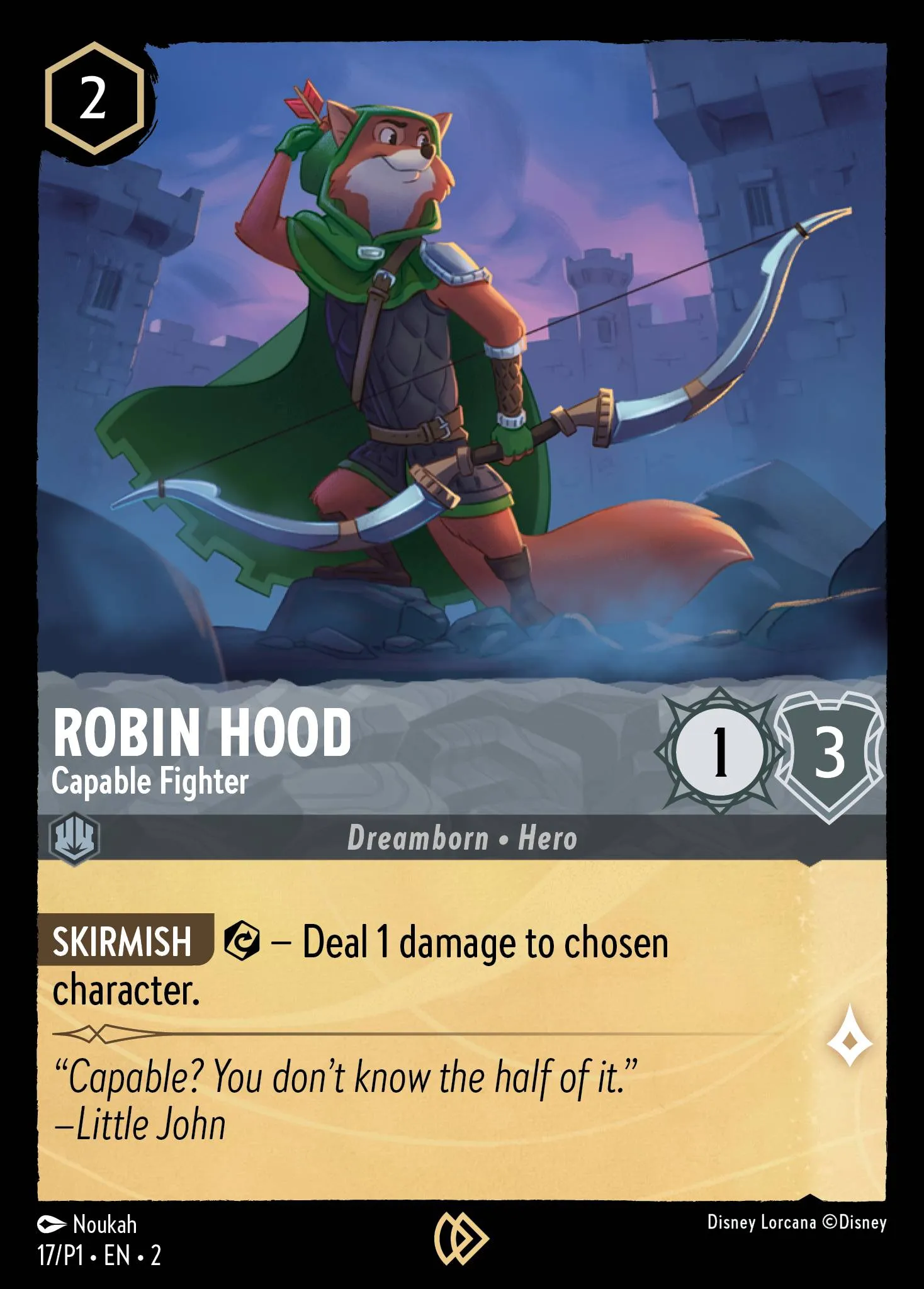009-177 Robin Hood - Champion of Sherwood Lorcana Card | Disney