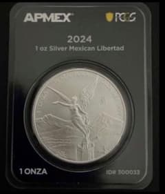 2024 メキシコ リベルタード 銀貨 1オンス 純銀 APMEX 密封 未開封