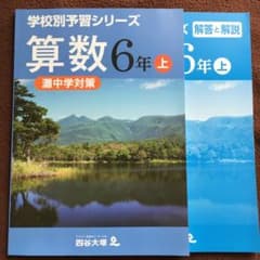 レア】灘中学対策 学校別予習シリーズ 算数 6年 上 - メルカリ