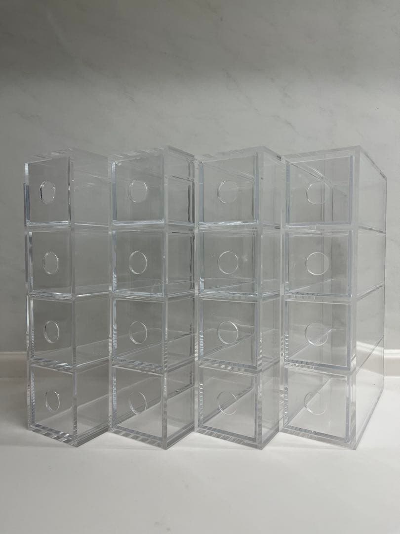 無印良品 アクリルメガネ・小物ケース 4点セット まとめ買いセット】無印良品 アクリルメガネ 小物ケース 約幅6.7×奥行