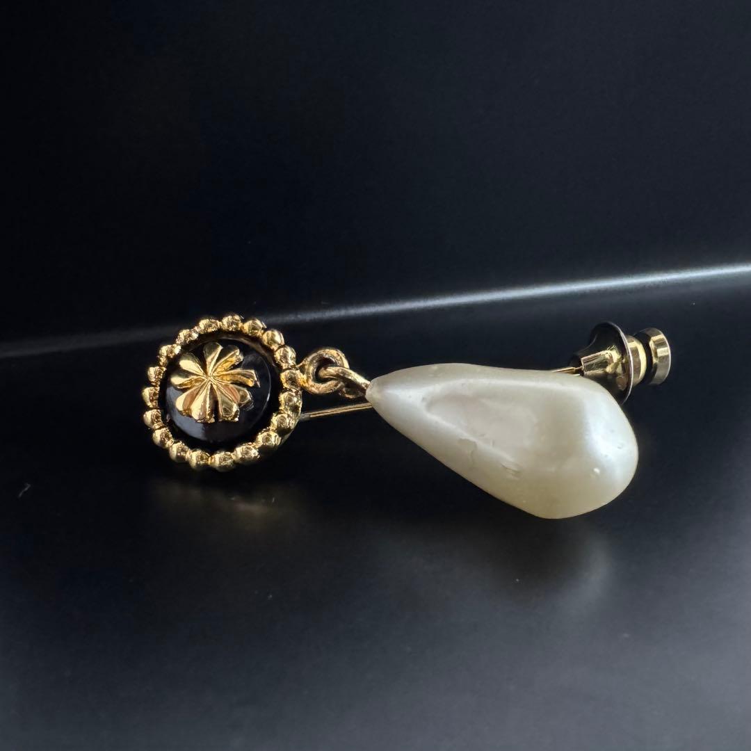 シャネル クローバーモチーフ ピンブローチ ブローチ GP ゴールド