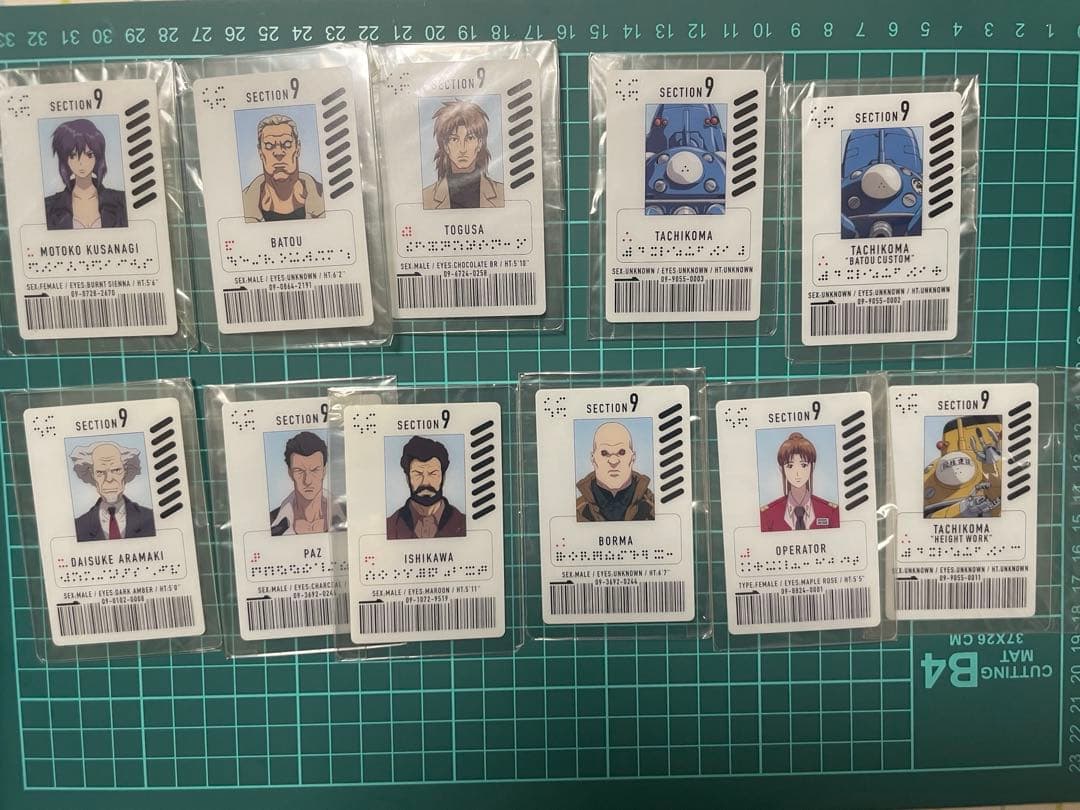 攻殻機動隊　DVD特典キャラクターIDカード