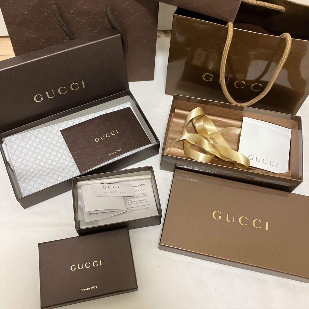 GUCCI ギフトボックスセット 空箱まとめ売り ブラウン - メルカリ