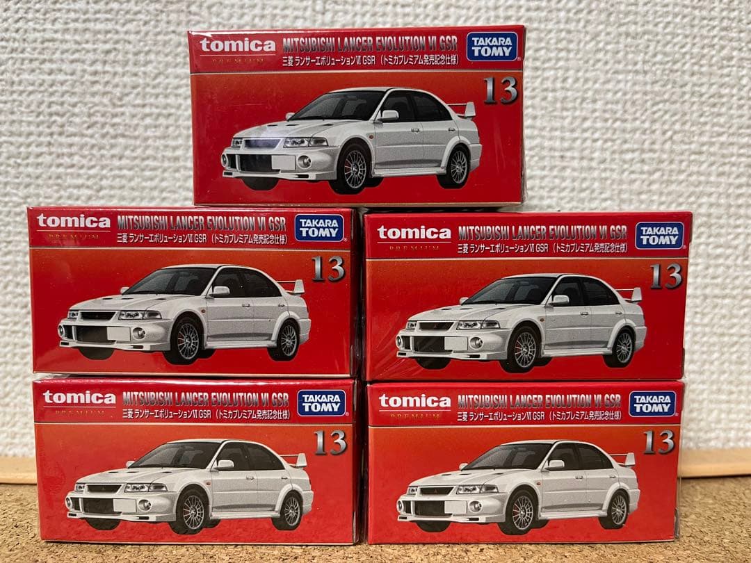 ☆トミカプレミアム13 三菱 ランサーエボリューションⅥ GSR 発売記念仕様☆