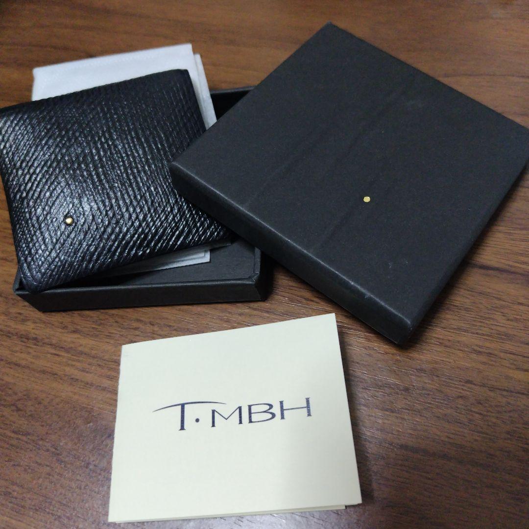 t.mbh 牛革ヴォリンカ　 二つ折りケース　 えくぼ18KPG付き