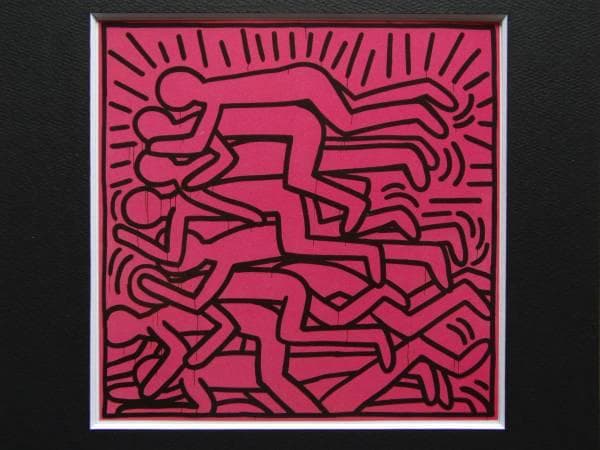 Keith Haring、No.35、希少画集画、新品額装付 Keith Haring、Silence=Death、希少画集画、新品額装付 - メルカリ
