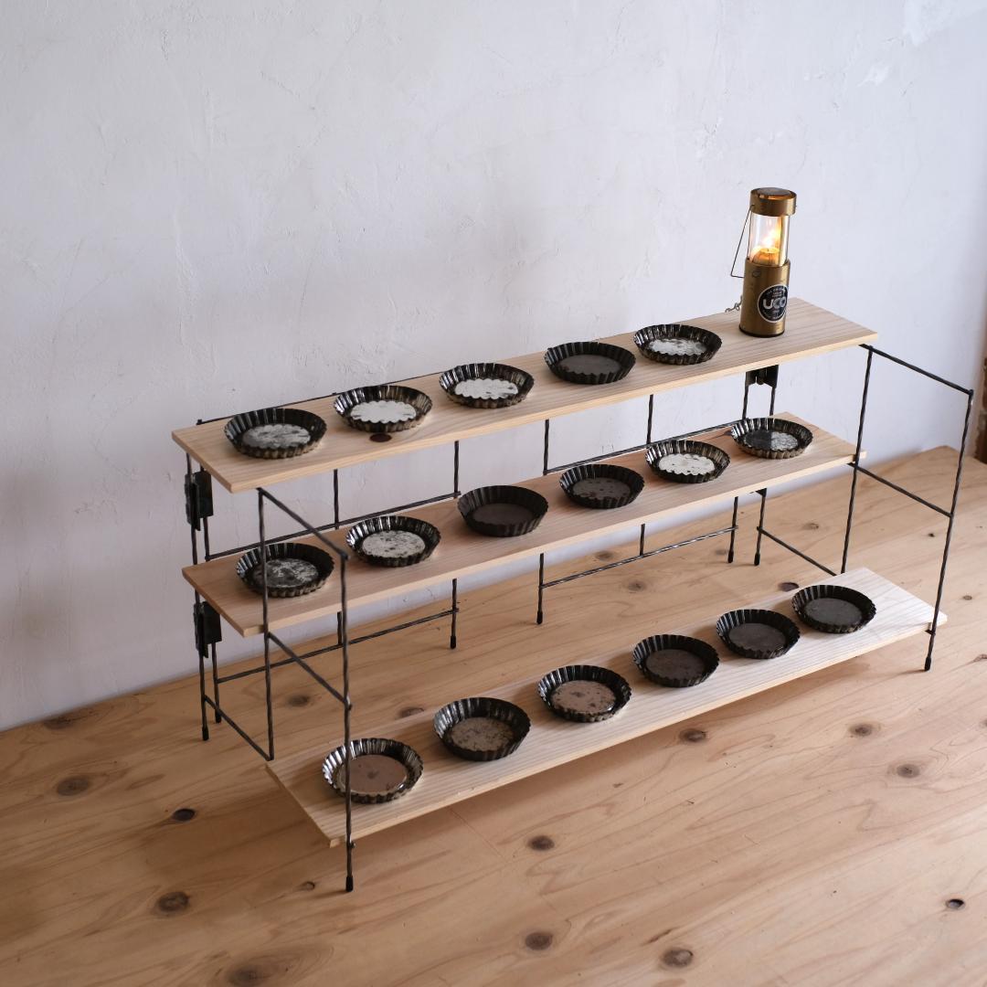 無骨な鉄脚2点1セットT 卓上アイアンイベント什器 ローボード - メルカリ