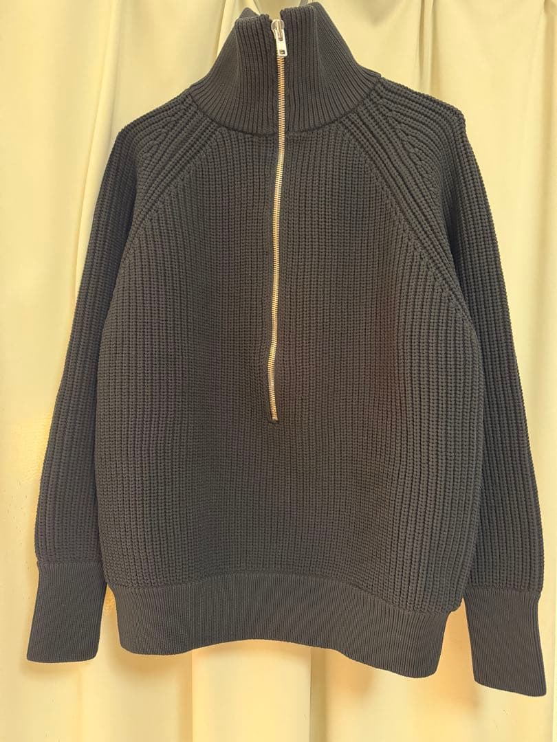 カラミンサ/ ローゲージハーフジップ（ユニセックス）　XSサイズ