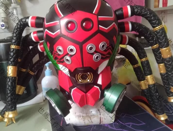 シン仮面ライダー　クモオーグ1/1マスク　高再現度　かぶれる！　コスプレ用具