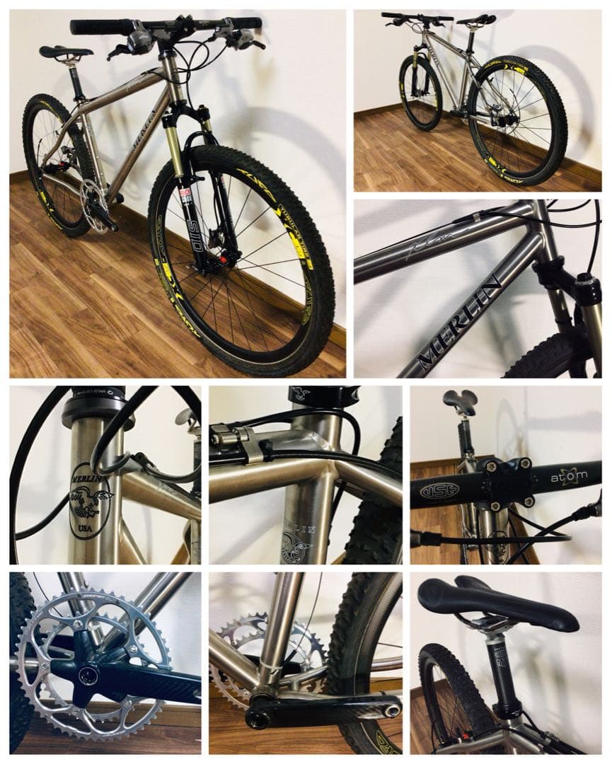 MERLIN MTB チタニウム XLM 半完成車 S 未走行車 ホイール無し