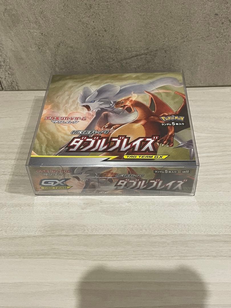 ポケカ　ダブルブレイズ　未開封　BOX シュリンク付き 保護ケース付き