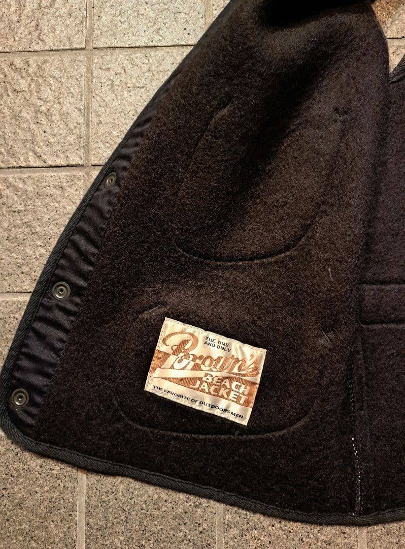 BROWN'S BEACH JACKET ごま塩ベスト size40 - メルカリ