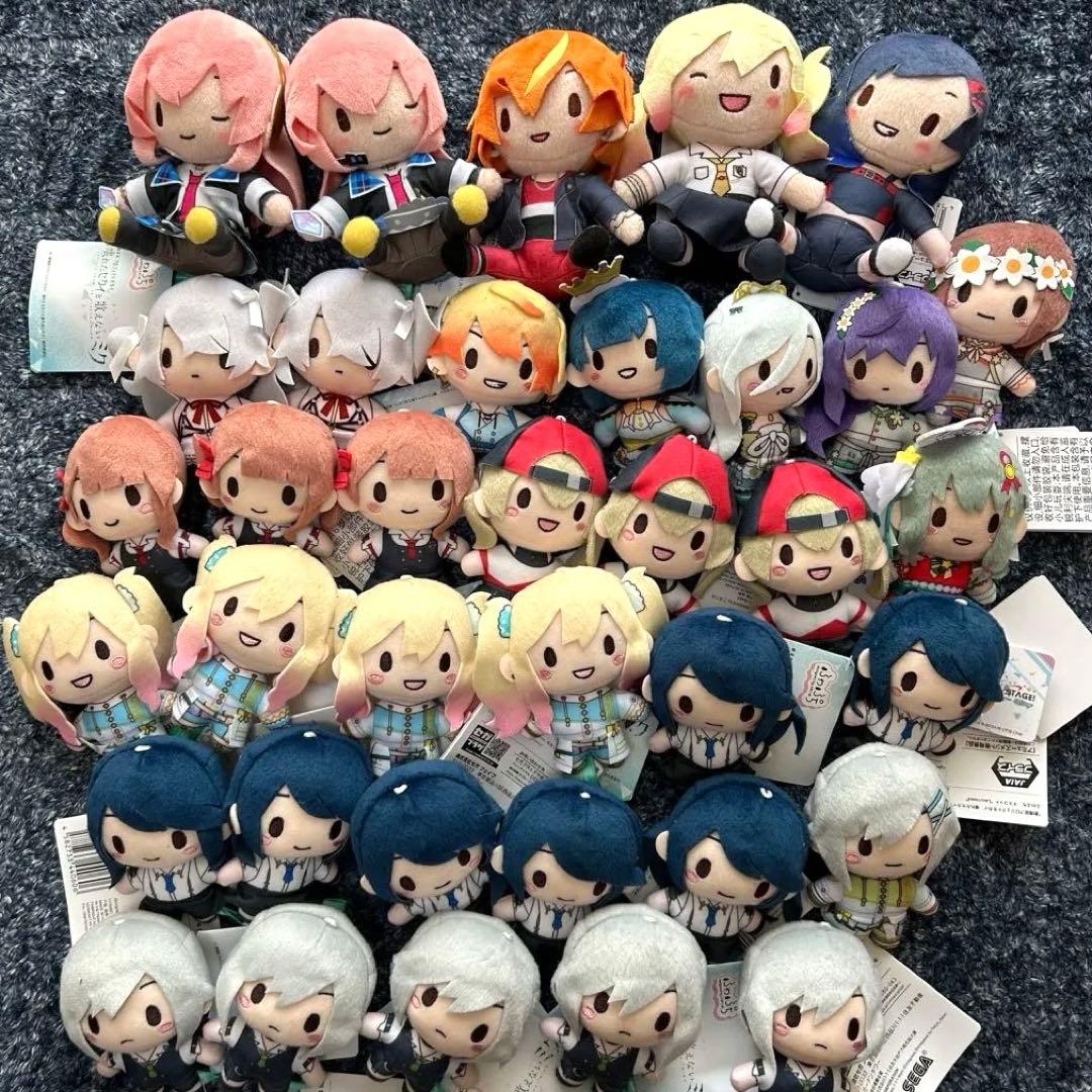 プロセカ　ふわぷち マスコット　ぬいぐるみ　プロジェクトセカイ まとめうり36点